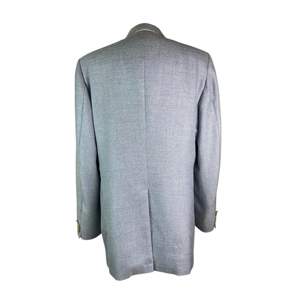 Flash Sale Lanvin Paris Vtg Lt Blue Sport Coat Blazer Jacket - Picture 10 of 15